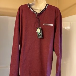 Men’s Abstract XL long sleeve Jersey burgundy